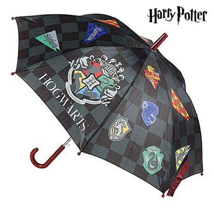 Hopfällbart paraply Hogwarts Harry Potter Grå (Ø 78 cm)