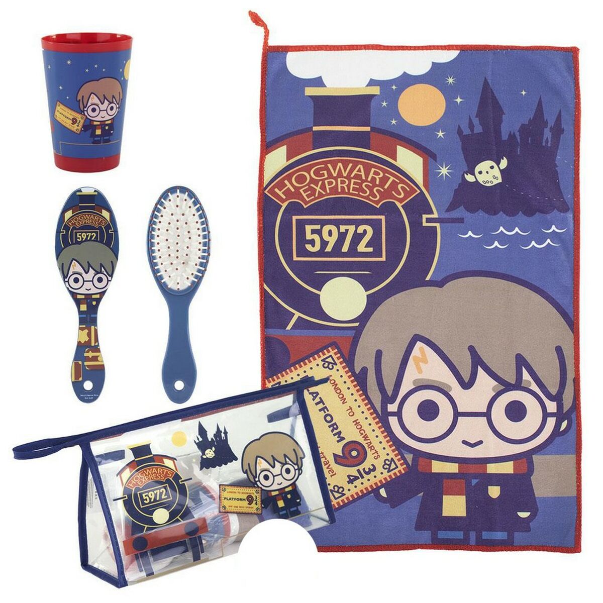 Necessär med accessoarer Harry Potter 4 Delar Röd