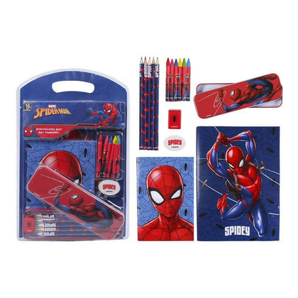 Brevpapper Set Spiderman 2100003564 Röd (16 pcs)