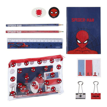 Brevpapper Set Spiderman Mörkblå (12 pcs)