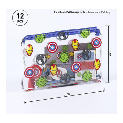 Brevpapper Set The Avengers Grå (12 pcs)