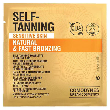 Självbronsande handdukar Natural & Fast Bronzing Sensitive Skin Comodynes (8 uds) - DETDUVILLLHA.SE