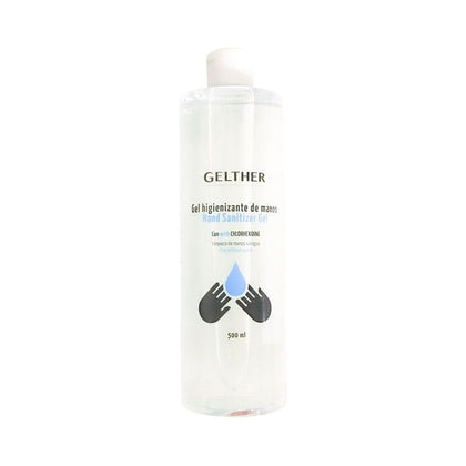 Hydroalkoholisk gel Gelther (500 ml)