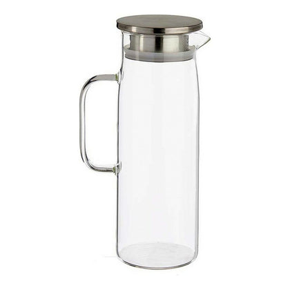 Kanna Med lock 1,2 L Transparent Borosilikatglas (9,2 x 25,5 x 14 cm)