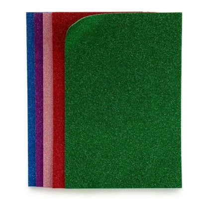 Eva-gummi Multicolour Glitter 5 antal 45 x 65 cm