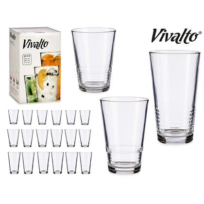 Glasset 41015 Transparent Glas 6 x (51 cl) / 6 x (34 cl) / 6 x (23 cl)