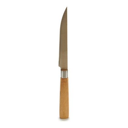 Kniv 2 x 24 x 2 cm Silvrig Brun Rostfritt stål Bambu