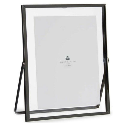 Fotoram Double Svart Metall Glas (18,5 x 1 x 23 cm) (13 x 18 cm)