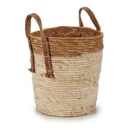 Kruka Naturell Brun Med handtag 23 x 30 x 22 cm Naturligt brunt