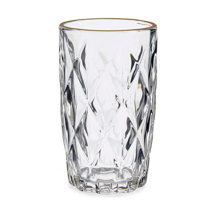 Glas Diamant Gyllene Transparent Glas 340 ml