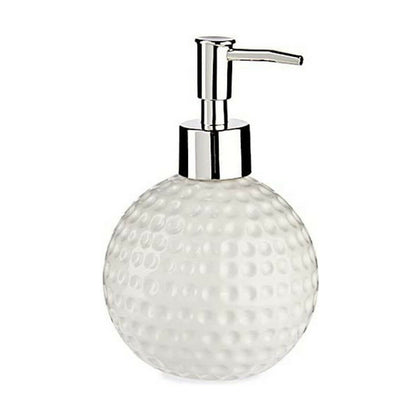 Tvåldispenser Golf Keramik Metall Vit 300 ml 10 x 15 x 10 cm