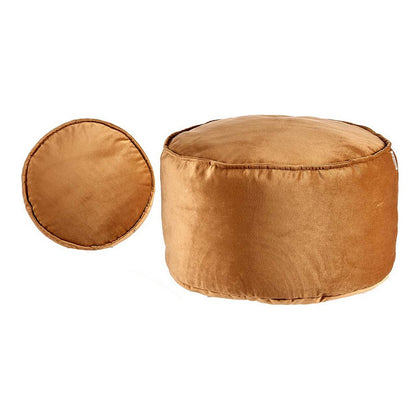 Puff Brun Polyester polystyren (60 x 35 x 60 cm)