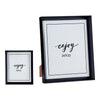 Fotoramar 22,2 x 3,5 x 27,3 cm Svart Plast Glas (22,2 x 3,5 x 27,3 cm)