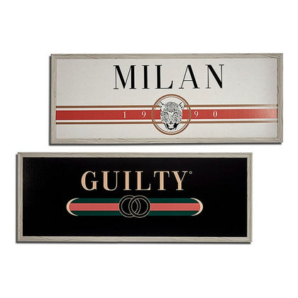 Tavla Guilty - Milan MDF (2 x 46 x 121 cm)