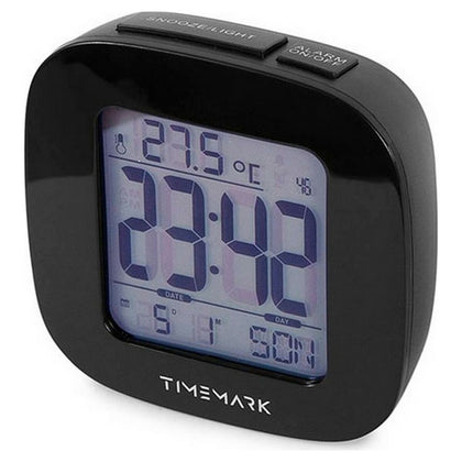 Väckarklocka Timemark Svart (9,5 x 9,5 x 4 cm)