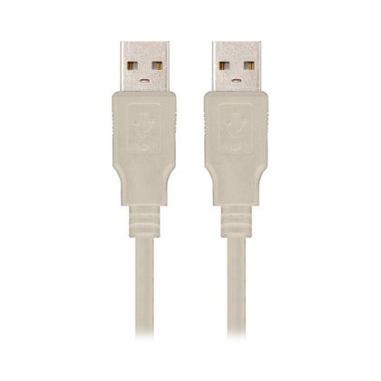 USB 2.0-kabel NANOCABLE 10.01.0303 Beige (2 m)