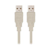 USB 2.0-kabel NANOCABLE 10.01.0303 Beige (2 m)