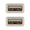 USB 2.0-kabel NANOCABLE 10.01.0303 Beige (2 m)