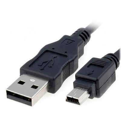 USB 2.0 A till Mini USB B Kabel NANOCABLE 10.01.0402 1,8 m Svart