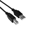 USB A till USB B Kabel NANOCABLE 10.01.0104-BK 3 m Svart