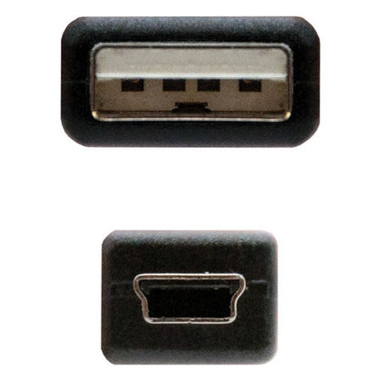 USB 2.0 A till Mini USB B Kabel NANOCABLE 10.01.0403 3 m Svart