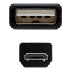 USB 2.0 A till Micro USB B Kabel NANOCABLE 10.01.0500 Svart