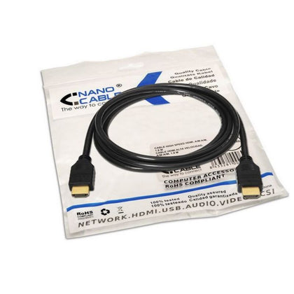 Kabel HDMI NANOCABLE 10.15.1702 1,8 m v1.4 Han-till-han koppling