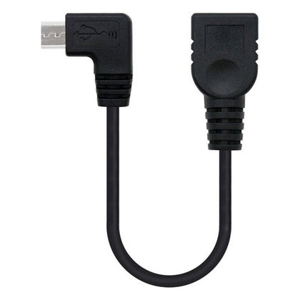 USB 2.0 A till USB B Kabel NANOCABLE 10.01.3600 15 cm Hankontakt/Honkontakt Svart