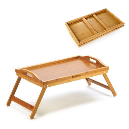 Hopfällbart sängbord Quttin Bambu (50 X 30 cm)