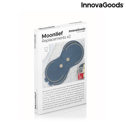 Ersättningsplåster för avslappnande massageapparat vid menstruation Moonlief InnovaGoods (2 St)