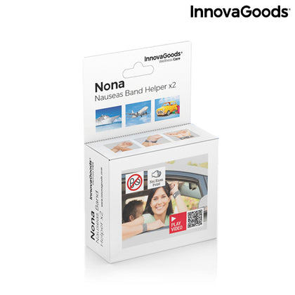 Armband mot illamående med Nei-Kuan tryckpunkt Nona InnovaGoods (2 St)