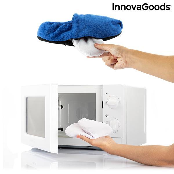 Mikrovågsuppvärmningsbara tofflor InnovaGoods Blå - DETDUVILLLHA.SE
