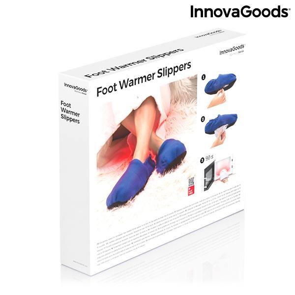 Mikrovågsuppvärmningsbara tofflor InnovaGoods Blå - DETDUVILLLHA.SE