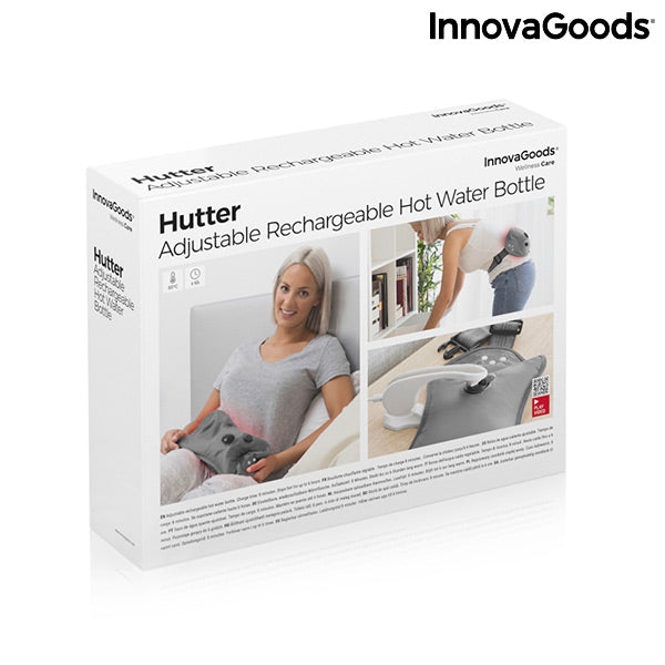 Justerbar och påfyllbar varmvattenflaska Hutter InnovaGoods 400W Grå