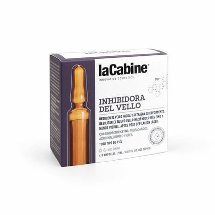 Ansiktsblåsor för att minska håret laCabine Ampollas Inhibidora De Vello 2 ml (10 x 2 ml)