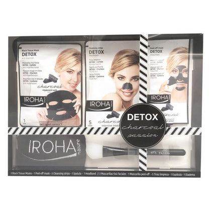 Kosmetikset Damer Detox Charcoal Black Passion Iroha (7 pcs)