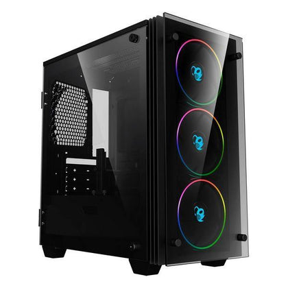 Tornchassi Micro ATX / Mini  ITX CoolBox COO-DGC-M192-0 RGB LED Svart - DETDUVILLLHA.SE