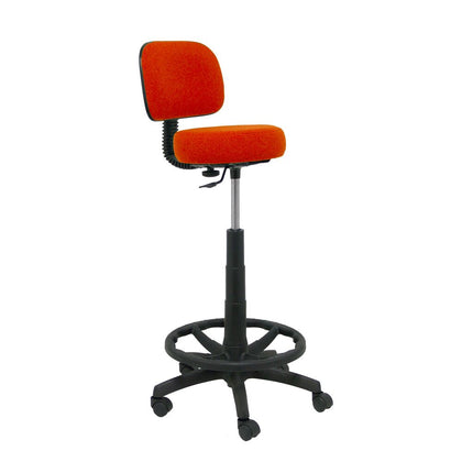 Ergonomisk Pall P&C LB305RN Med hjul Orange Mörk Orange 117 cm