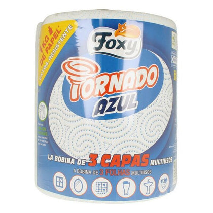 Hushållspapper Foxy Tornado Azul 3 lager