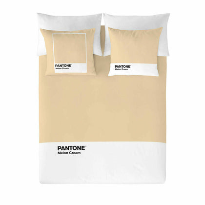 Påslakan Pantone Melon Cream Säng 150 (240 x 220 cm)