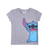 Barn T-shirt med kortärm Stitch Grå