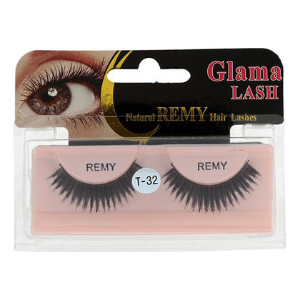 Fejka ögonfransar Lb Glama Lash Natural Remy T32