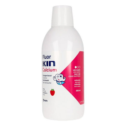 Munvatten Fluor Calcium Kin Fluorkin Calcium Barn Jordgubbe 500 ml (500 ml)