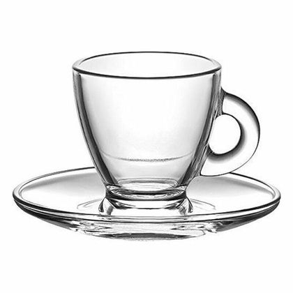 Set med kaffekoppar LAV Roma 95 ml Glas (12 pcs)