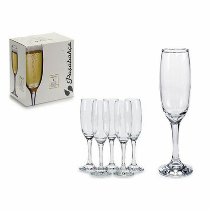 Glasset Transparent Glas (210 ml) (6 Delar)