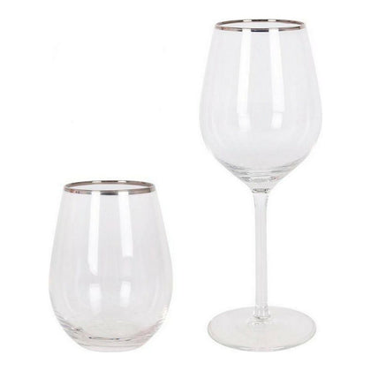 Set med glas och kopp Royal Leerdam Sylvan Glas 8 antal