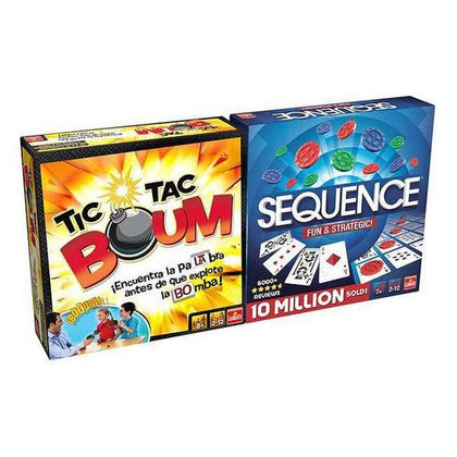 Sällskapsspel Tic Tac Boum + Sequence Goliath (ES) - DETDUVILLLHA.SE