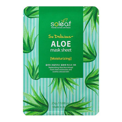 Fuktgivande Ansiktsmask So Delicious Soleaf Aloe Vera (25 g)