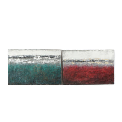 Tavla DKD Home Decor 120 x 3,5 x 80 cm Abstrakt Modern (2 antal)