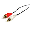 Ljudkabel Jack (3,5 mm) till 2 RCA Startech MU3MMRCA             0,9 m Svart